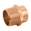 Conector de cobre rosca exterior 1"