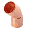 Codo 45° de cobre de 1"