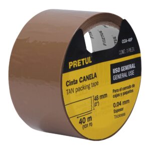 Cinta de Empaque Canela 40mx48mm Pretul