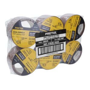 Cinta de Empaque Canela 40mx48mm Pretul