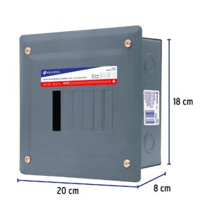 Centro de carga empotrable 6 polos Volteck