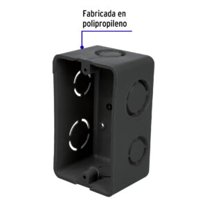 Caja Tipo Chalupa 4x2" de Plastico Volteck