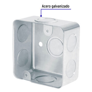 Caja chalupa cuadrada reforzada 3x3