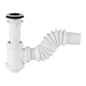 Cespol de bote para lavabo con contra 1-1/4" de Polipropileno