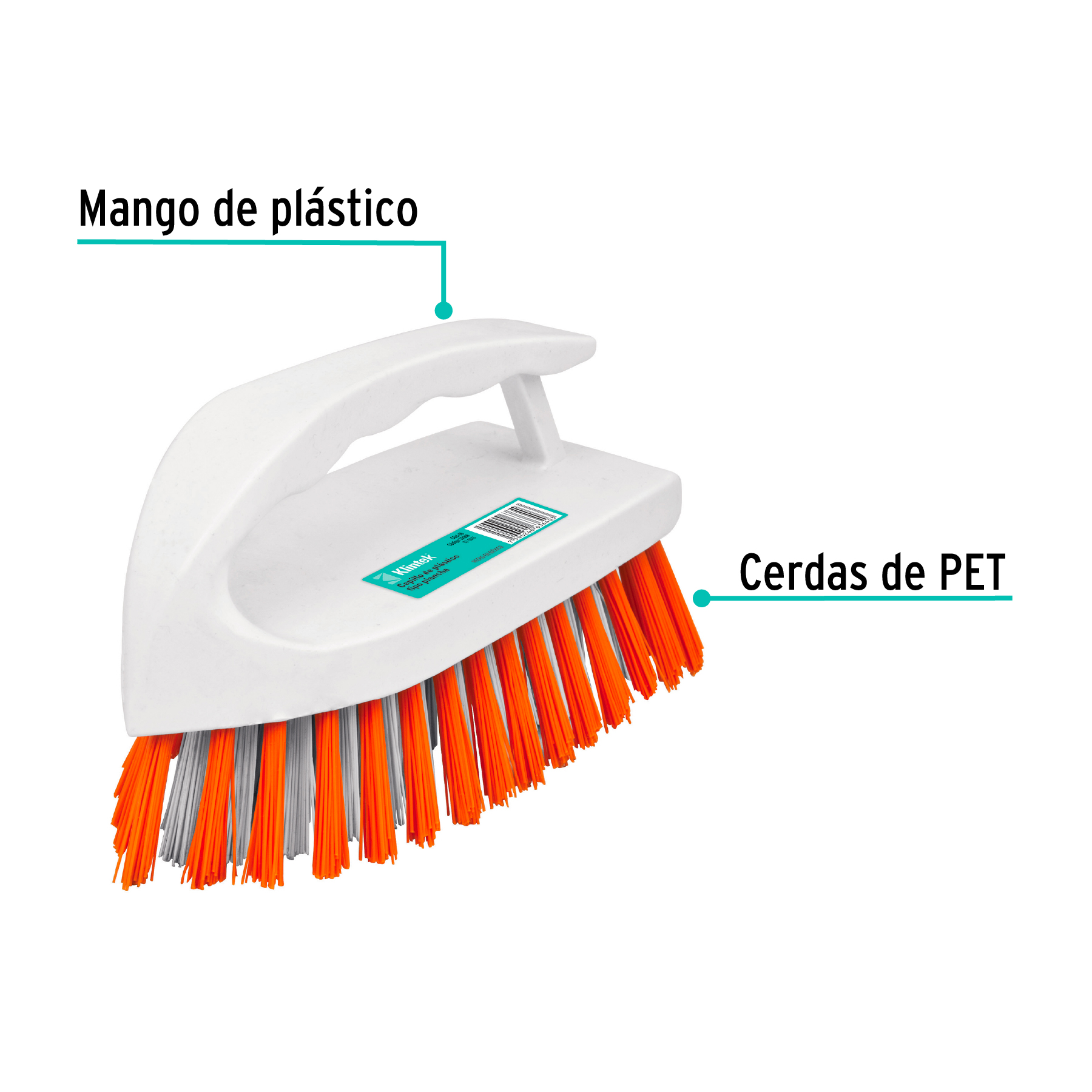 Cepillo de plastico tipo plancha de 14cm
