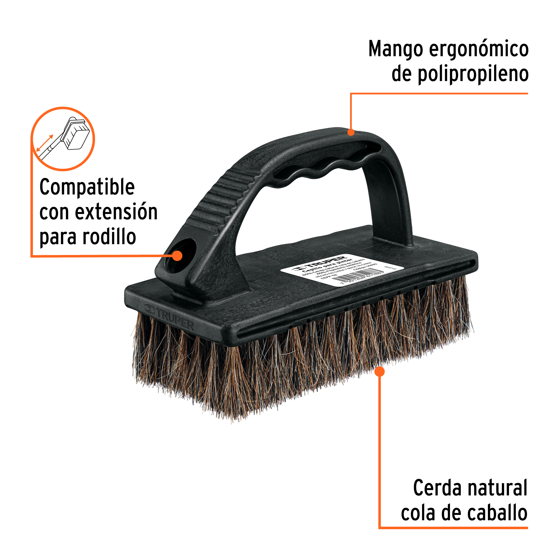 Cepillo para pintor pintar Cerda 35mm Superficies Extra Rugosas