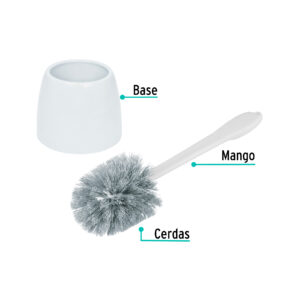 Cepillo sanitario de plastico con recipiente