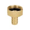 Conector sencillo 1/2" hembra laton para manguera