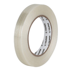 Cinta flejadora con filamentos 18mm x 50m transparente