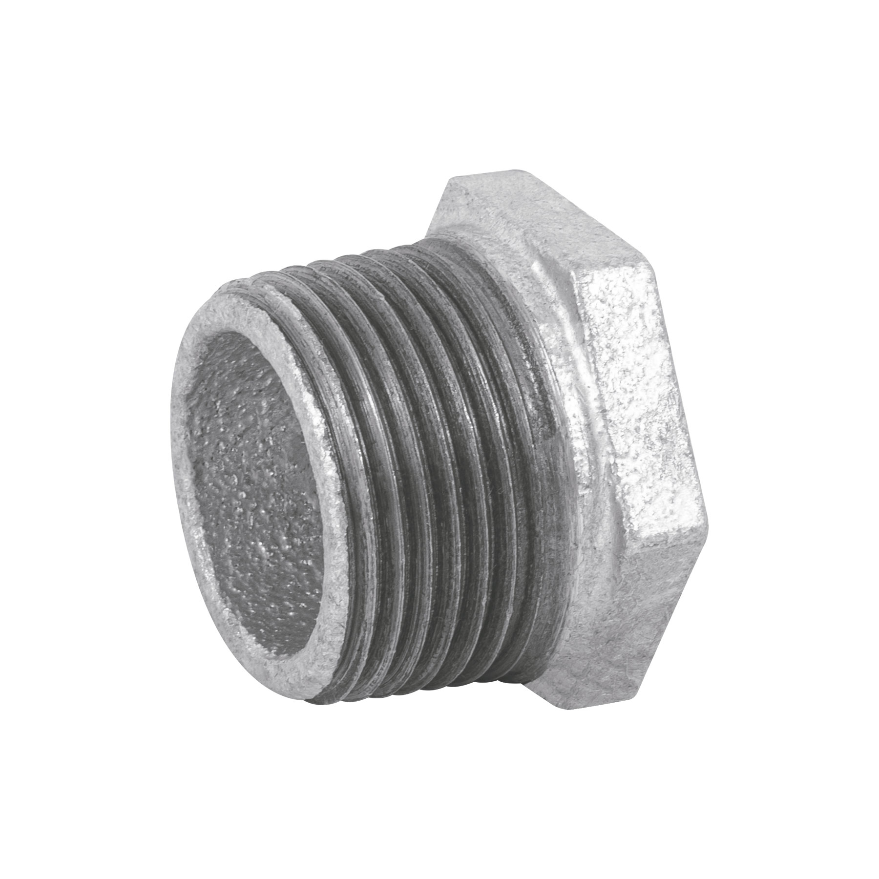 Reduccion bushing acero galvanizado 1"x1/2"