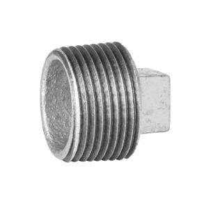 Tapon macho acero galvanizado de 3/4"
