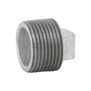 Tapon macho, acero galvanizado, 1