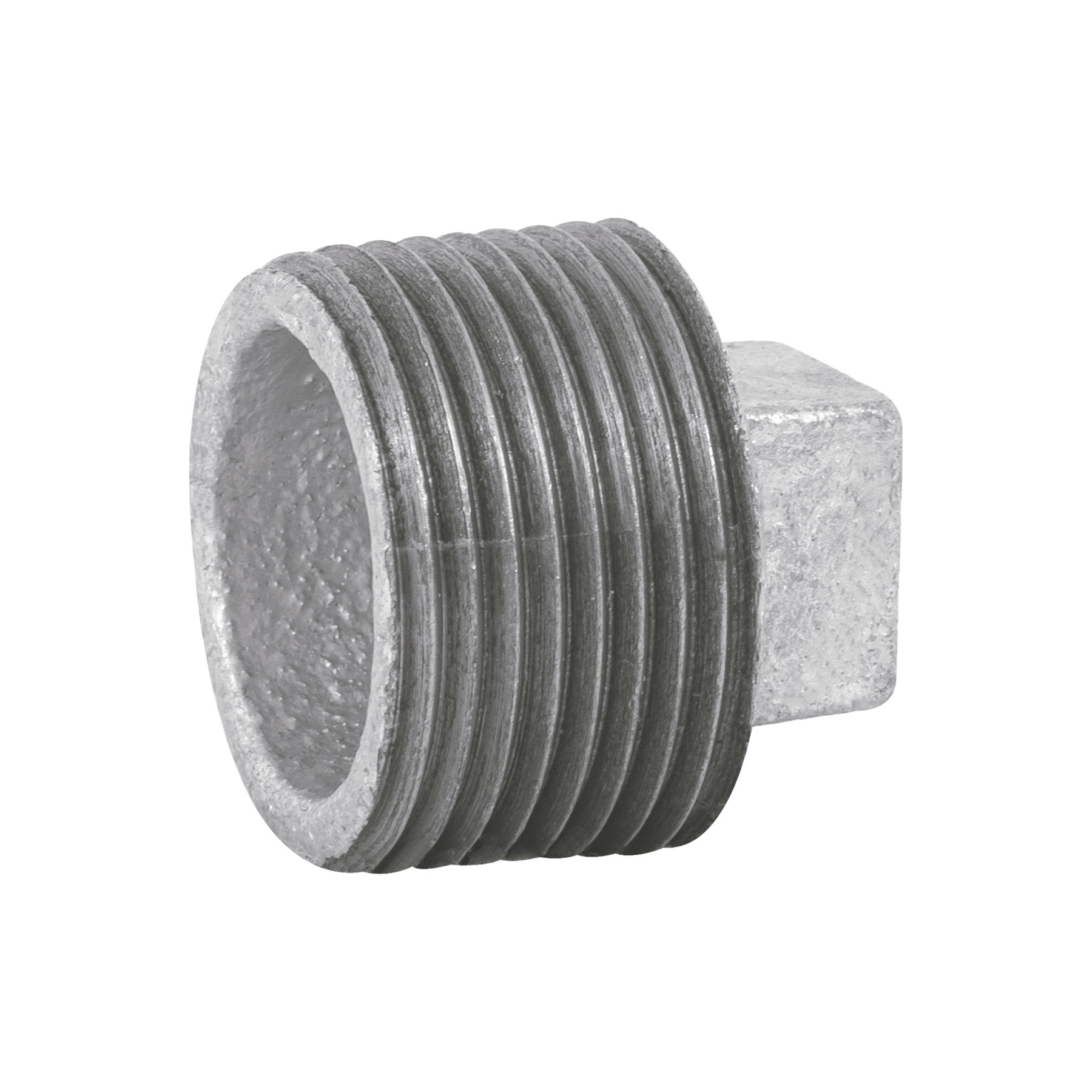 Tapon macho, acero galvanizado, 1"