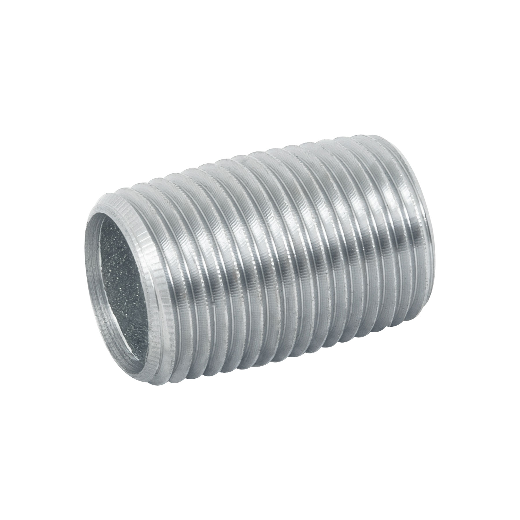 Niple acero galvanizado cuerda corrida 1/2" cedula 40