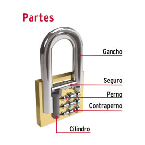 Candado de hierro 20mm corto