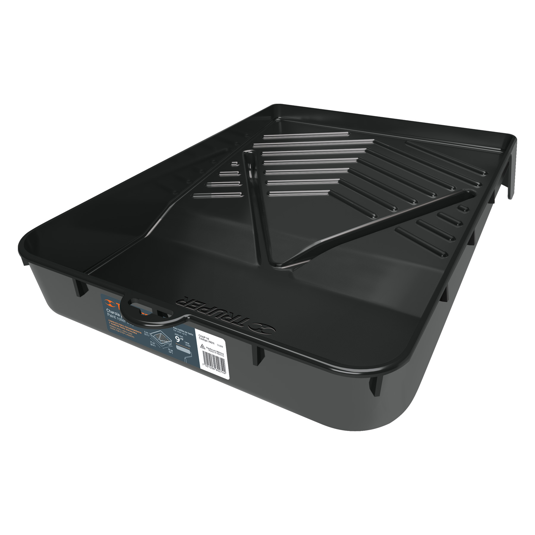 Charola de plastico para rodillo pintar de 9" Reforzada