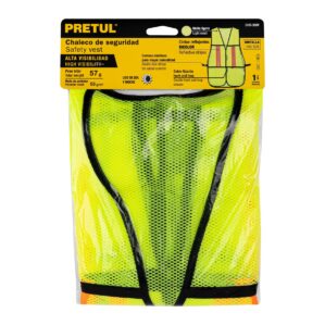 Chaleco de seguridad con cintas reflejantes verde Pretul