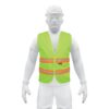 Chaleco de seguridad alta visibilidad con cierre verde