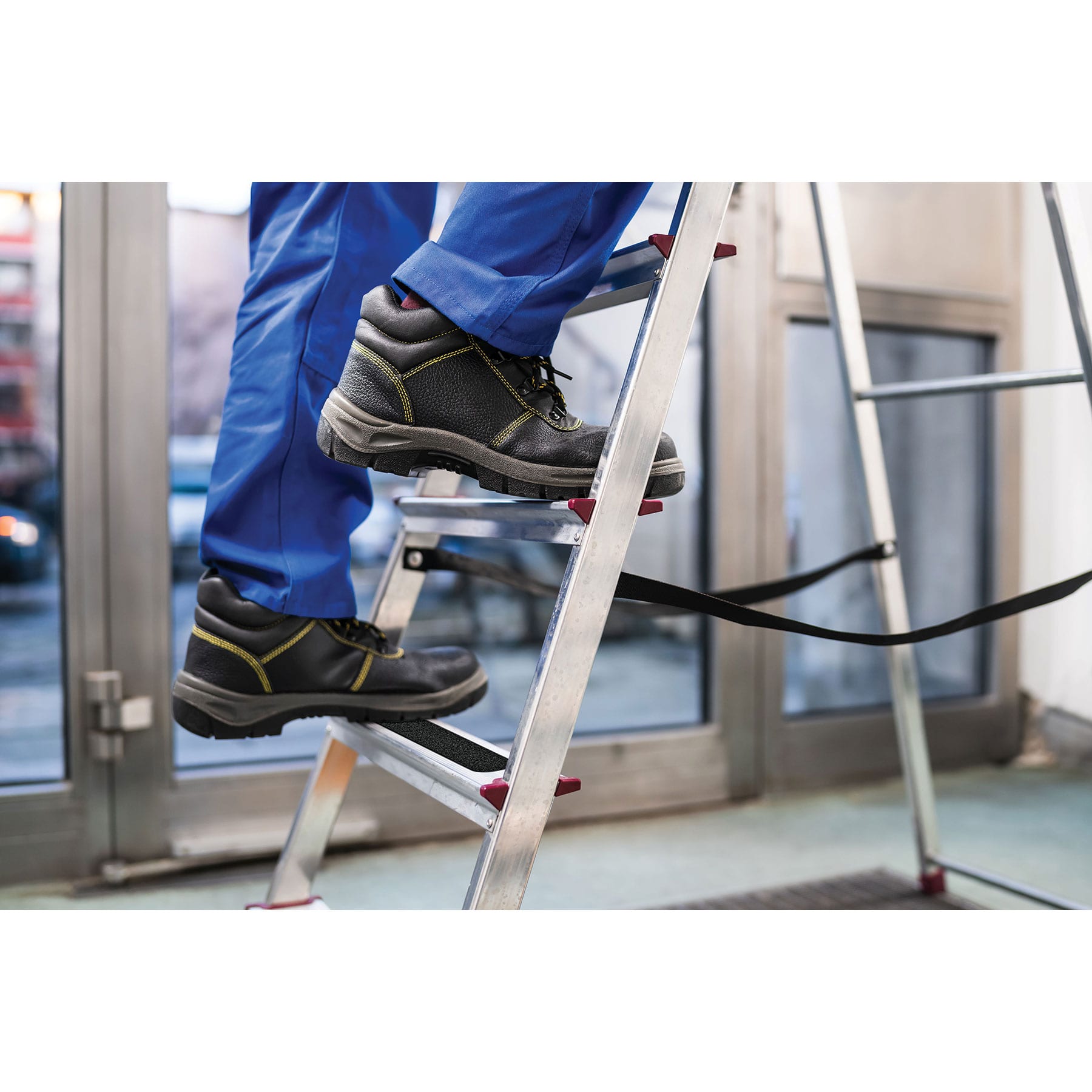 Pack de 6 cintas tiras antiderrapantes abrasivas 2" x 23cm