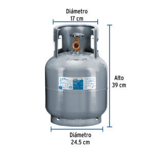 Tanque Cilindro portatil de Gas LP 4kg Foset