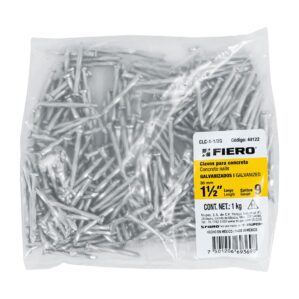 1 kg de Clavo para concreto 1-1/2