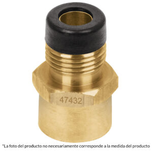 Niple Campana Conector gas de laton 1/2