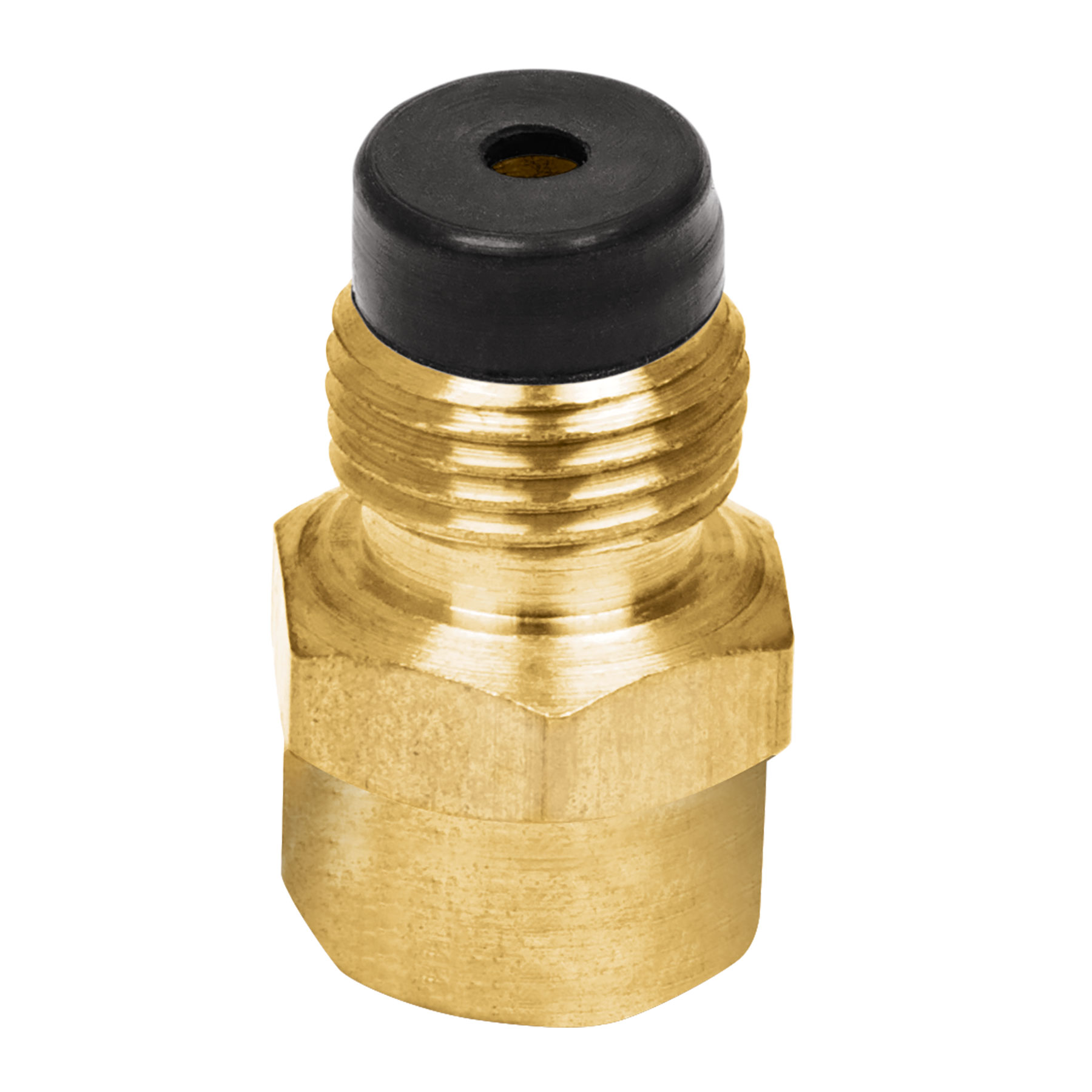 Conector gas de laton flare soldable de 1/2" a 3/8" Flare