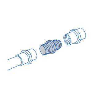 Niple corrido pvc 1/2