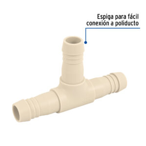 Tee insercion de 1" Manguera
