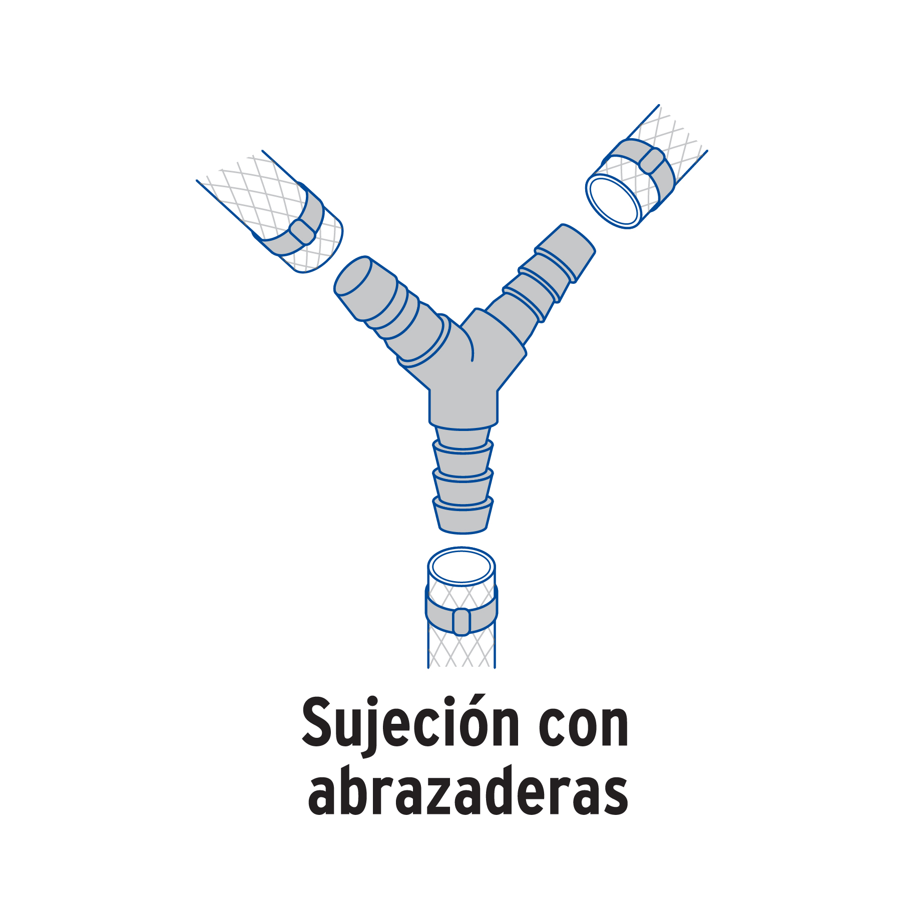 Yee Y de insercion 1/2" manguera