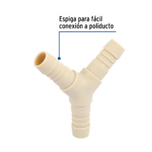 Yee Y de insercion 3/4" manguera