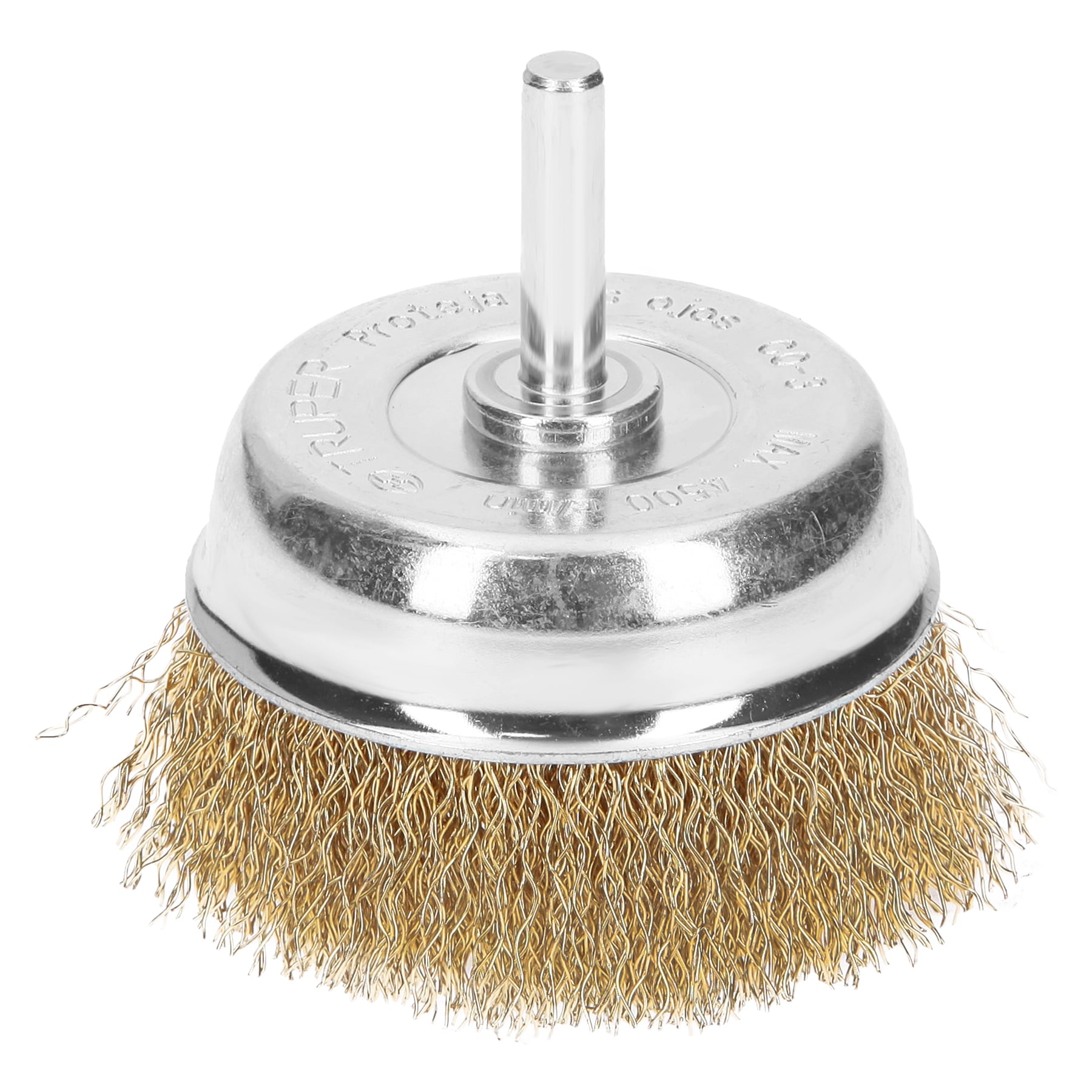 Carda de copa alambre grueso de 2-3/4" para taladro