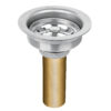 Contracanasta de acero inoxidable tubo de laton 3-1/2" Tarja fregadero