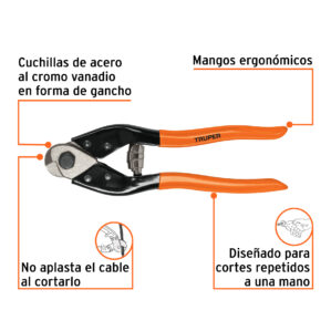 Pinza Cortador de cable y alambre de 8