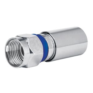 Bolsa con 2 conectores coaxiales RG6 de compresion Volteck