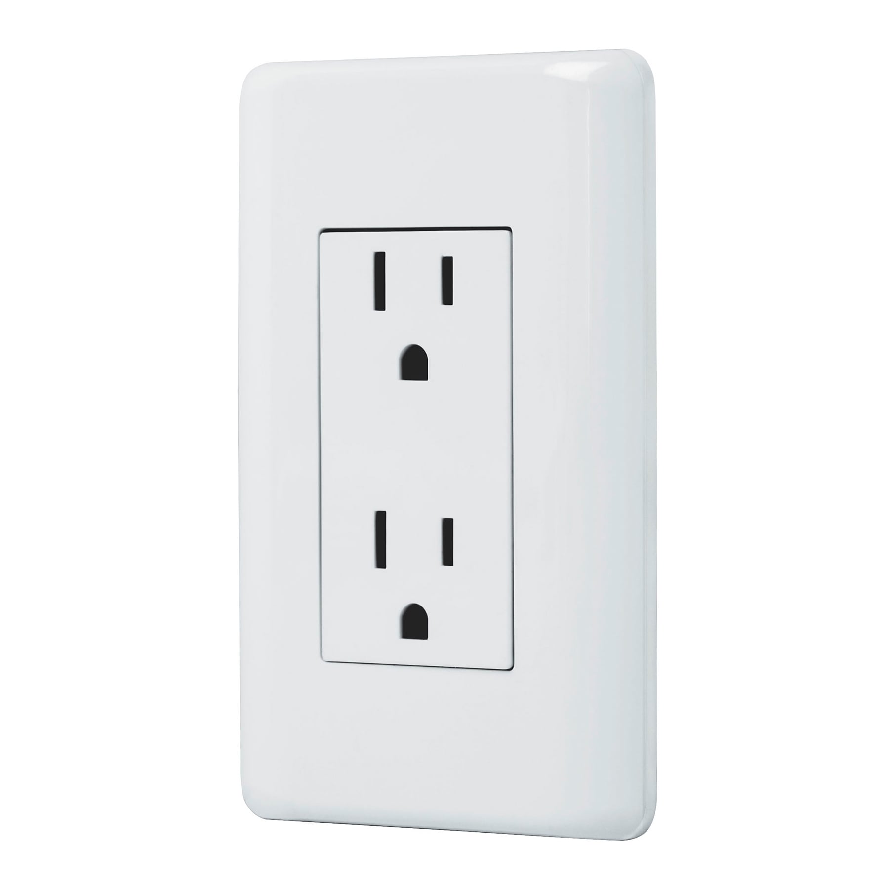 Placa Armada Contacto Doble Volteck Basic Blanco