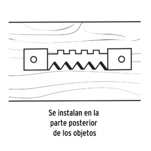Bolsa con 100 Colgadores tipo Caiman para Cuadros de 6.5cm Fiero