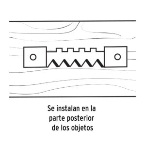 Bolsa con 100 Colgadores tipo Caiman para Cuadros de 7.5cm