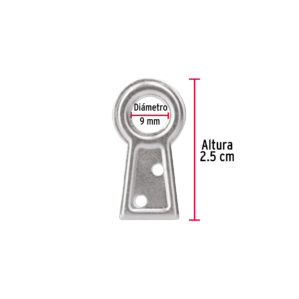 Cola de pato #1, 2.5 cm, bolsa 100 piezas