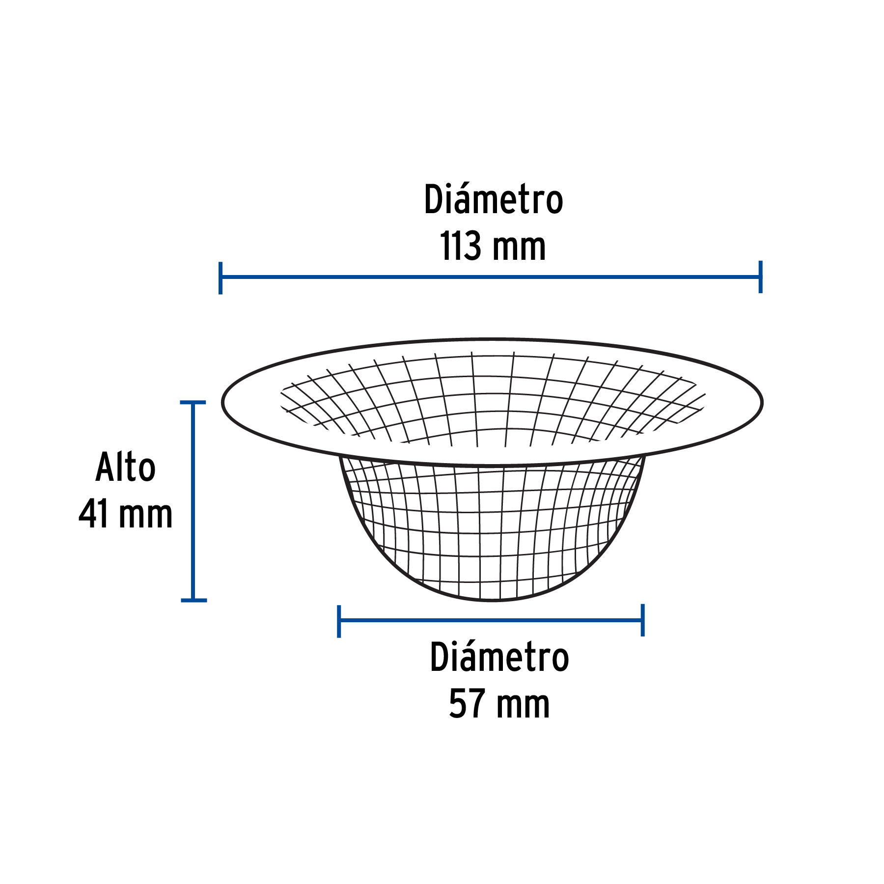 Coladera malla para fregadero 3/4"