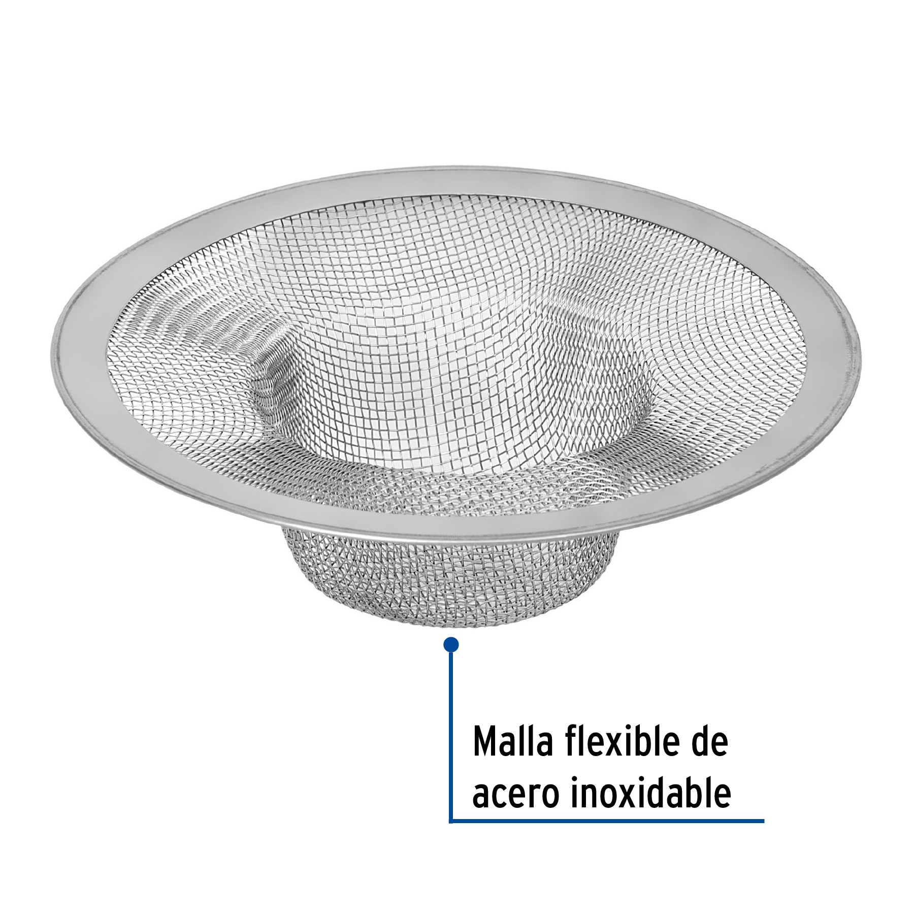 Coladera malla para fregadero 3/4"
