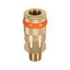 Cople de laton cuerda 1/4 NPT macho para Compresore Manguera de Aire