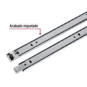 Pack con 2 correderas extensi贸n 3/4 de 35cm para caj贸n ancho 2.5cm