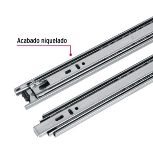 Pack con 2 correderas extensi贸n 30cm para caj贸n ancho 3.5cm