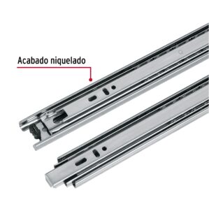 Pack con 2 correderas extensión 35cm para cajón ancho 3.5cm