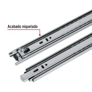 Pack con 2 correderas extensión 40cm para cajón ancho 3.5cm