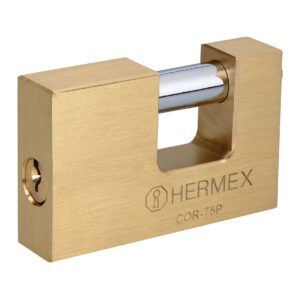 Candado antipalanca 75mm cuerpo de laton Hermex Basic