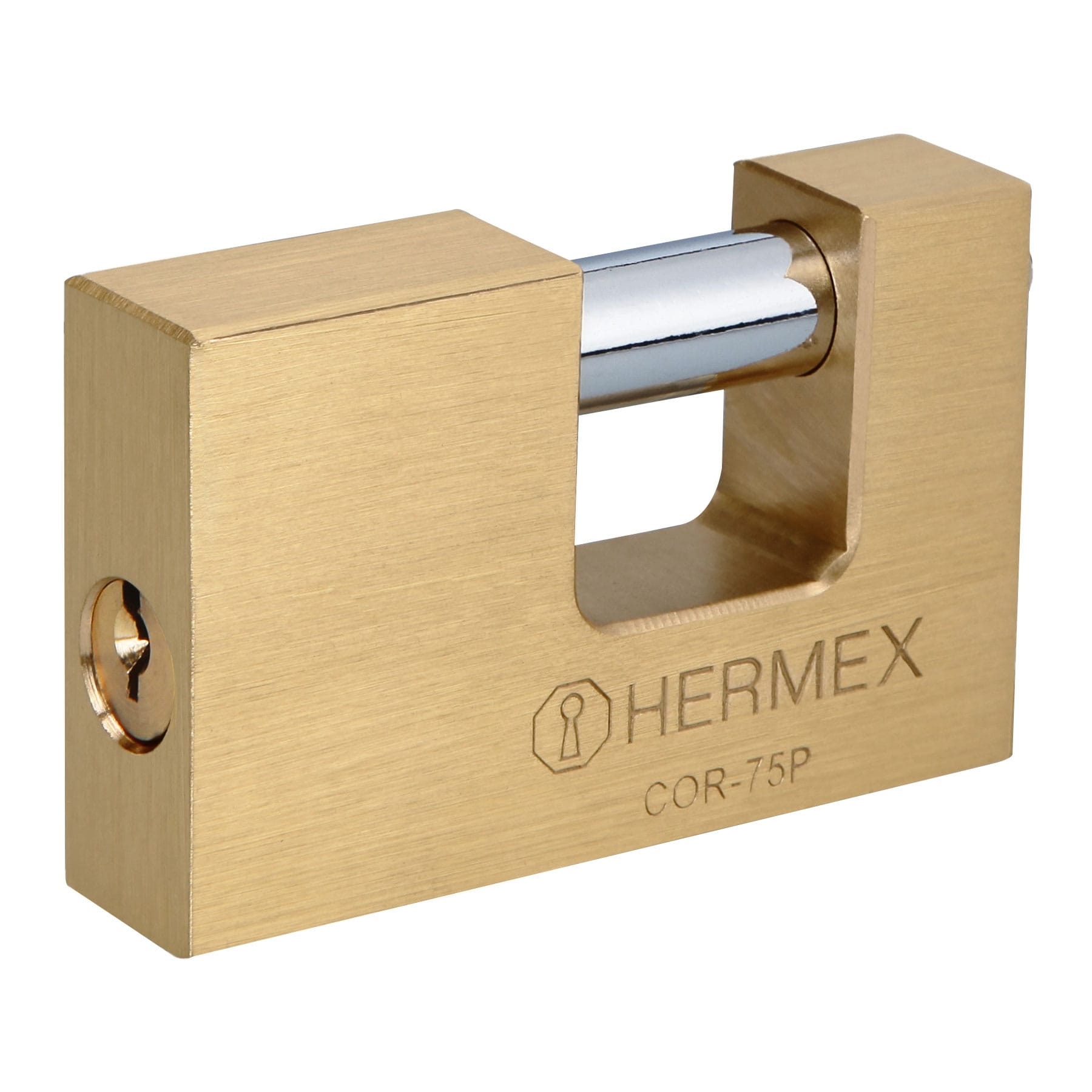 Candado antipalanca 75mm cuerpo de laton Hermex Basic
