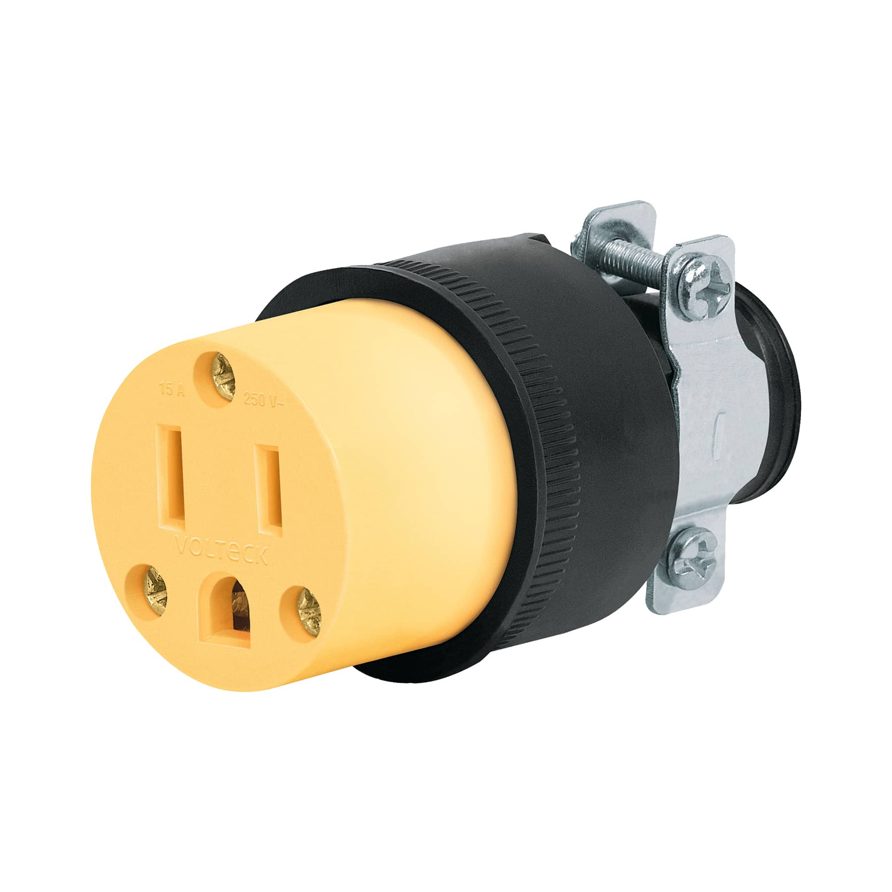 Contacto industrial reforzado 2 polos 3 hilos 15A 125V