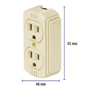 Contacto de sobreponer duplex en bolsa